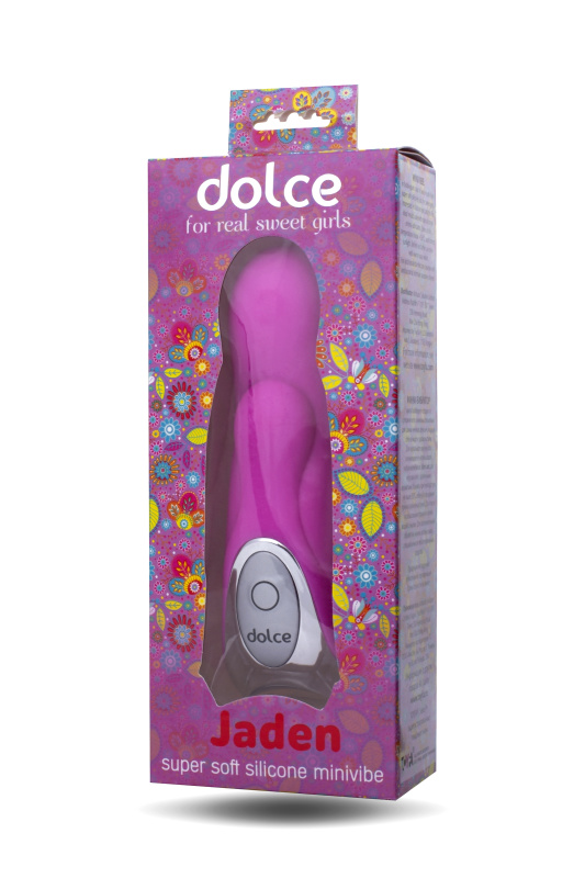 Фото Dolce by TOYFA Вибратор TOYFA Dolce Jaden, силикон, розовый, 12,5см