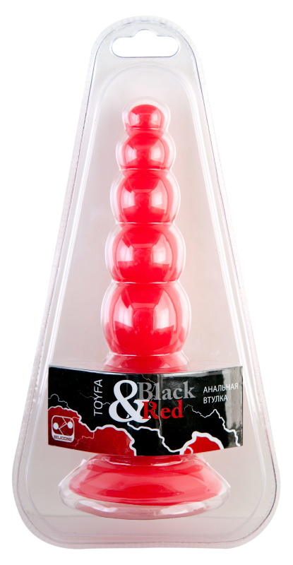 Black & Red by TOYFA Анальная втулка 17,5 см. красная — купить в Минске Фото Black & Red by TOYFA Анальная втулка 17,5 см. красная