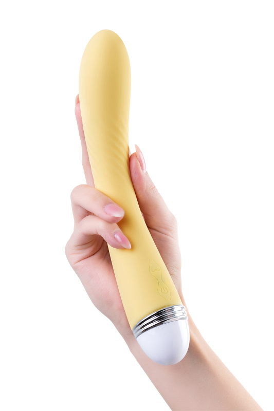 Фото Flovetta by toyfa, Китай Нереалистичный вибратор Flovetta Calla, силикон, желтый, 22 см