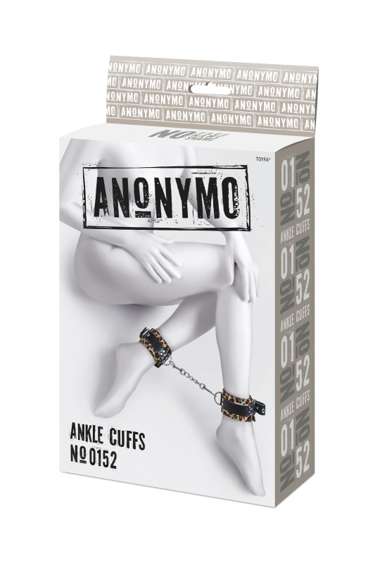Фото  Поножи Anonymo #0152, PU кожа, принт, 27 см