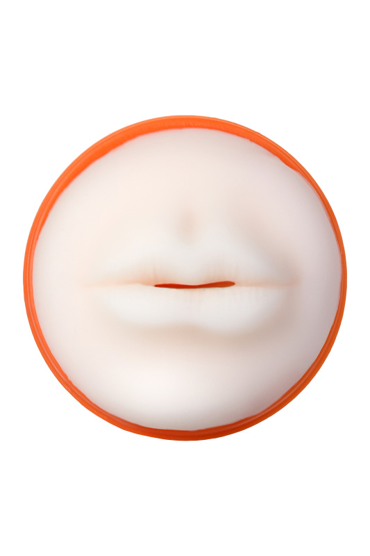 Изображение A-toys by TOYFA Мастурбатор A-Toys by TOYFA Nilla, рот, TPE, оранжевый, 14 см