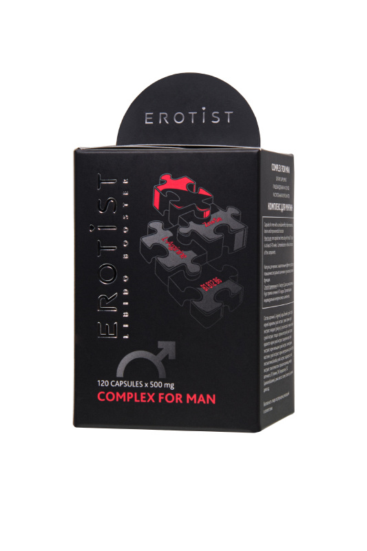 Изображение Erotist Капсулы Erotist COMPLEX FOR MAN, для улучшения эректильной функции, 120капсул