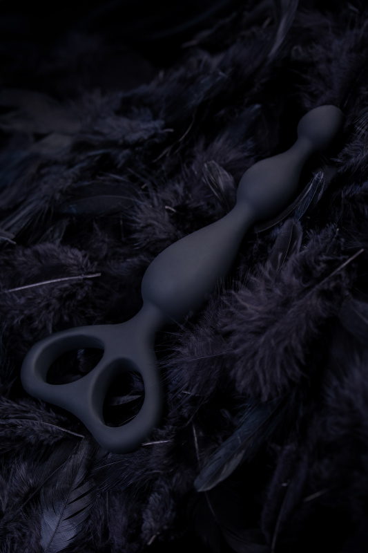 Изображение POPO Pleasure by TOYFA Анальная втулка POPO Pleasure by TOYFA Aquilae, водонепроницаемая, силикон, черная, 18 см, Ø 3 см