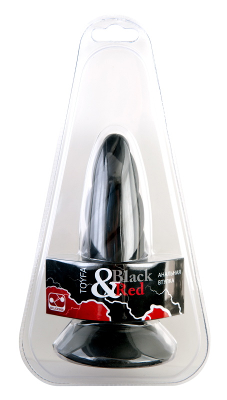 Black & Red by TOYFA Анальная втулка, черная — купить в Минске Изображение Black & Red by TOYFA Анальная втулка, черная