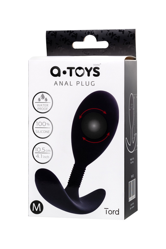 A-toys by TOYFA Анальная втулка A-Toys by TOYFA Tord M, силикон, черный, 10,5 см — купить в Минске Фото A-toys by TOYFA Анальная втулка A-Toys by TOYFA Tord M, силикон, черный, 10,5 см
