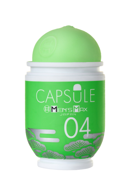Фото MensMax Мастурбатор нереалистичный MensMax CAPSULE 04, Matsu, TPE, зеленый, 8 см