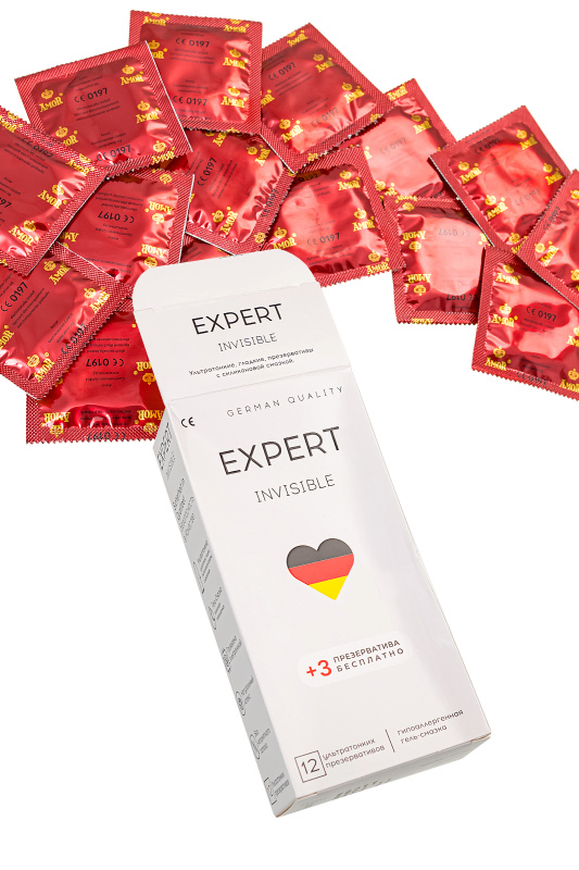 Фото  Презервативы EXPERT Invisible, ультратонкие, 15 шт