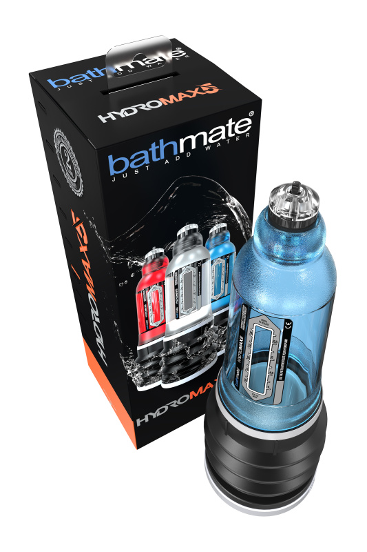 Изображение Bathmate, Великобритания Помпа для пениса Bathmate HYDROMAX5, ABS пластик, голубая, 26 см (аналог Hydromax X20)