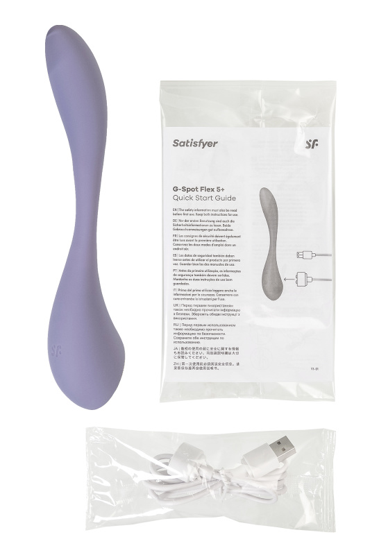Фото Satisfyer, Германия Стимулятор точки G с фиксацией формы Satisfyer G-Spot Flex 5 Connect App, сиреневый, 19,6 см