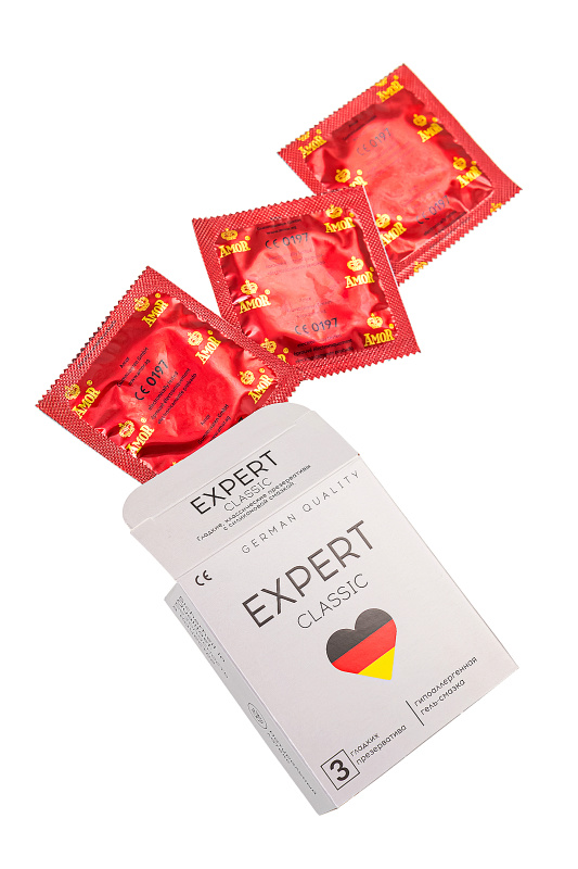 Изображение  Презервативы EXPERT Classic, классические, 3 шт.