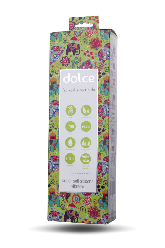 Изображение Dolce by TOYFA Вибратор TOYFA Dolce Mateo, силикон, зеленый, 16,5см