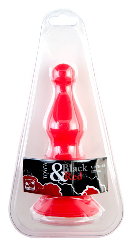 Фото Black & Red by TOYFA Анальная втулка 15см. красная