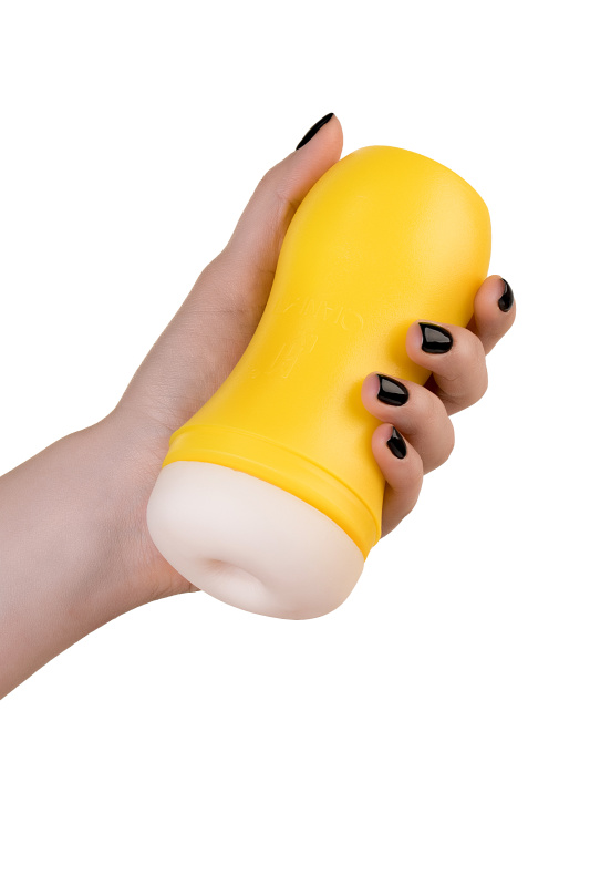 Изображение A-toys by TOYFA Мастурбатор A-Toys by TOYFA Dion, анус, TPE, желтый, 14 см