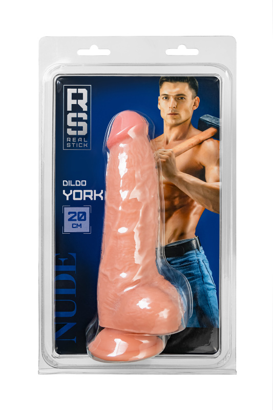 RealStick Nude by TOYFA Реалистичный фаллоимитатор RealStick Nude York, PVC, телесный, 20 см — купить в Минске Фото RealStick Nude by TOYFA Реалистичный фаллоимитатор RealStick Nude York, PVC, телесный, 20 см