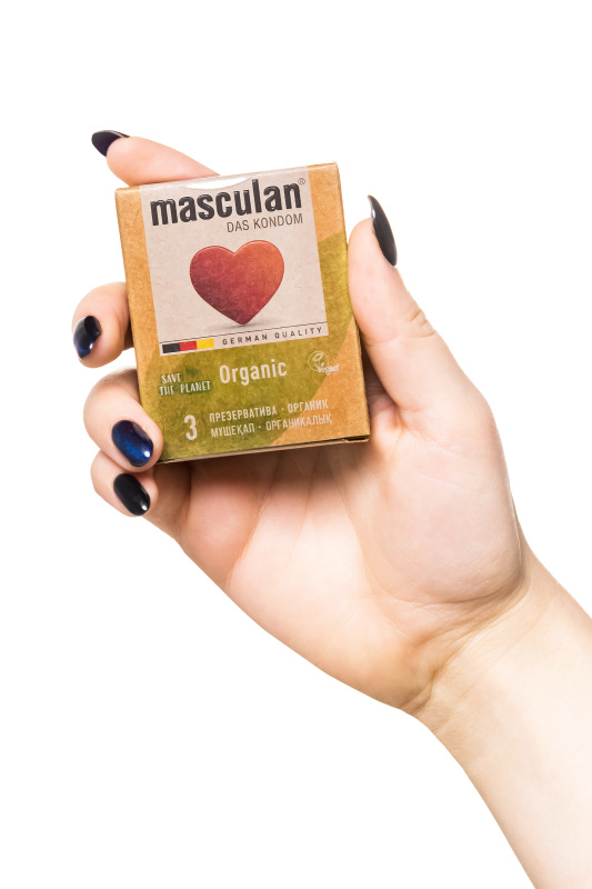 Фото Masculan Презервативы masculan ORGANIC № 3 утонченные, 18,5 см, 5.3 см, 3 шт.