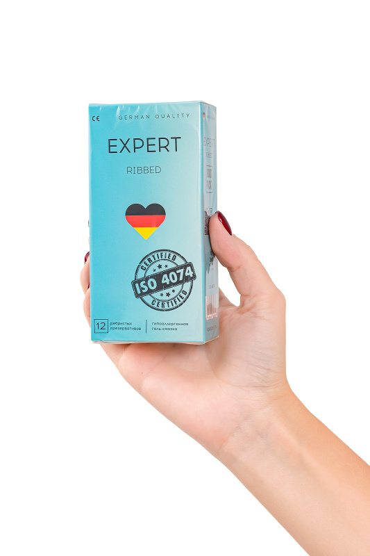 Изображение  Презервативы EXPERT Ribbed, ребристые, 15шт