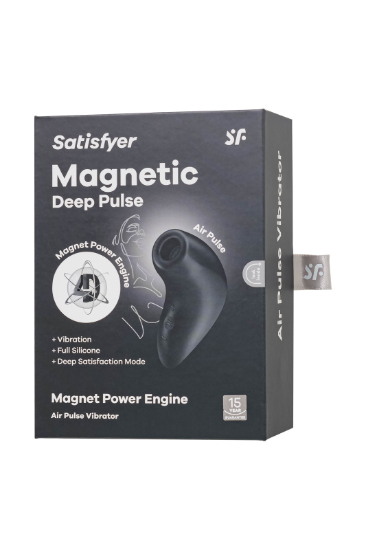 Фото Satisfyer, Германия Вакуум-волновой бесконтактный стимулятор клитора Satisfyer Magnetic Deep Pulse, силикон, черный