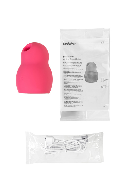Satisfyer, Германия Вакуумный стимулятор клитора с вибрацией Satisfyer Pro To Go 1, красный, 9 см — купить в Минске Изображение Satisfyer, Германия Вакуумный стимулятор клитора с вибрацией Satisfyer Pro To Go 1, красный, 9 см