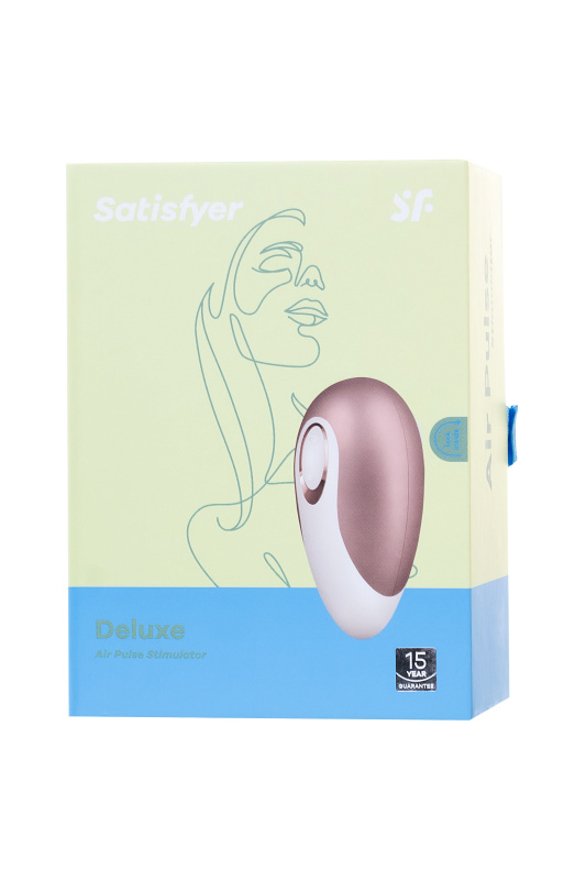 Фото Satisfyer, Германия Вакуум-волновой бесконтактный стимулятор клитора Satisfyer Pro Deluxe NG, силикон, розовый, 11 см.