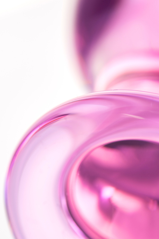 Фото Sexus Glass Анальная втулка Sexus Glass, стекло, розовая, 10 см, Ø 4 см