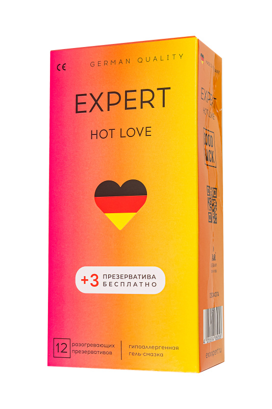 Фото  Презервативы EXPERT Hot Love, с разогревающим эффектом, 15 шт