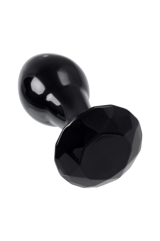 Фото Sexus Glass Анальная втулка Sexus Glass, стекло, черная, 8,5 см