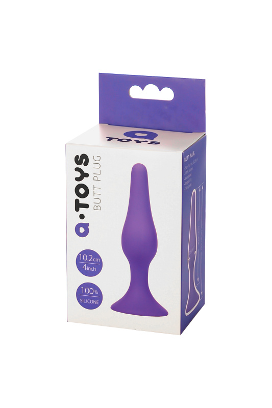 Фото A-toys by TOYFA Анальная втулка A-Toys by TOYFA, силикон, фиолетовая, 10,2 см