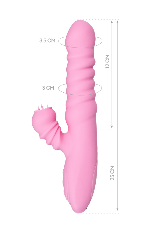 Изображение JOS Вибратор JOS Lixy, с функцией Up&Down, силикон, розовый, 23 см