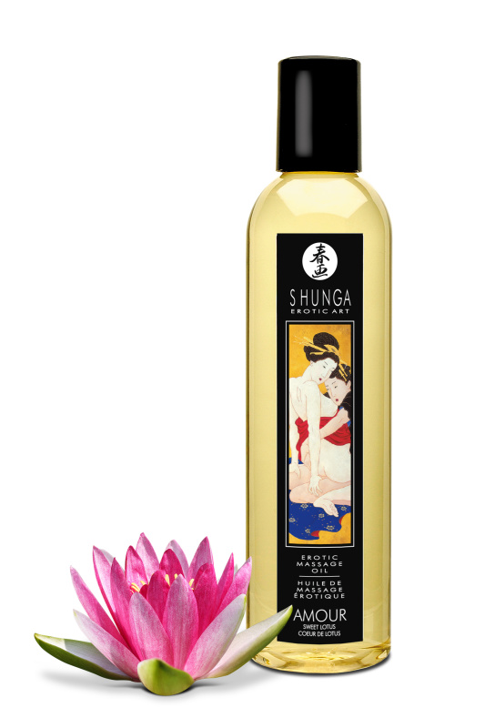 Изображение Shunga, Канада Масло массажное для тела Shunga «Сладкий лотос» (Amour Sweet Lotus), 240 мл