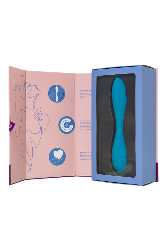 Изображение Satisfyer, Германия Стимулятор точки G с фиксацией формы Satisfyer G-Spot Flex 1, бирюзовый, 19,5 см