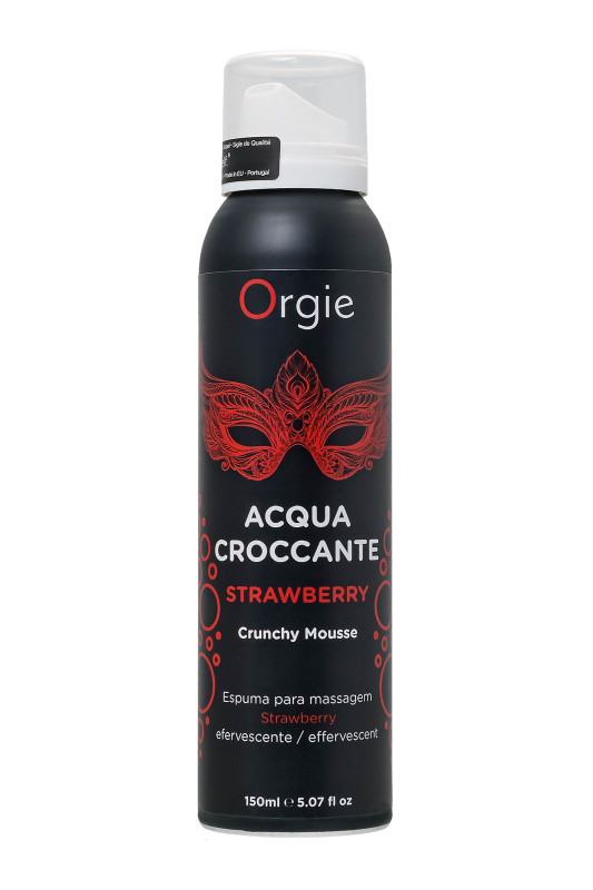 Фото Orgie, Португалия Шипучая пена для массажа Orgie Acqua Croccante, клубника (Strawberry), 150 мл