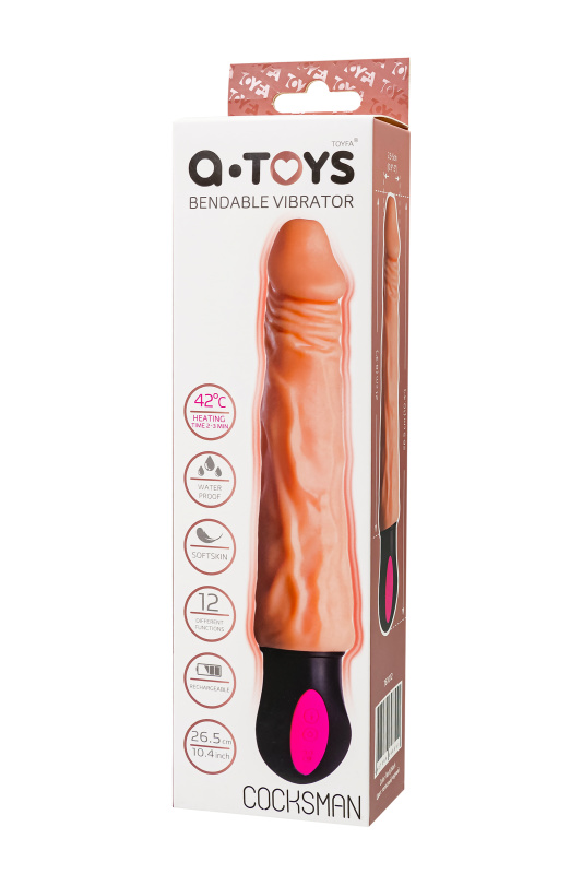 A-toys by TOYFA Реалистичный вибратор с подогревом A-Toys by TOYFA Cocksman, TPE, телесный, 26,5 см — купить в Минске Изображение A-toys by TOYFA Реалистичный вибратор с подогревом A-Toys by TOYFA Cocksman, TPE, телесный, 26,5 см