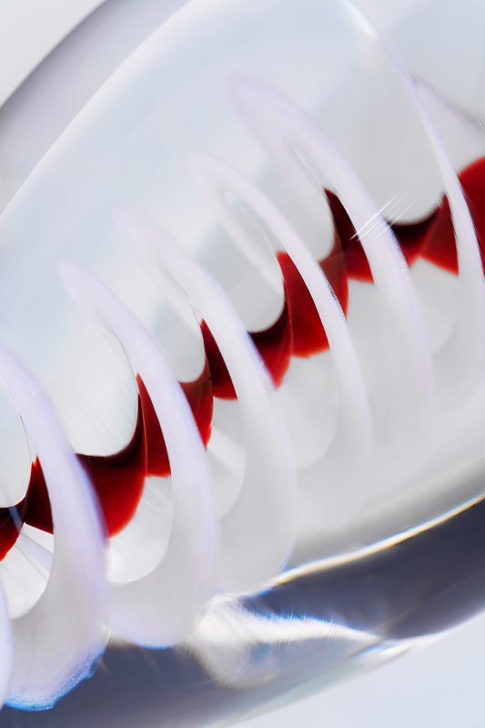 Фото Sexus Glass Двусторонний фаллоимитатор Sexus Glass, стекло, синий, 18 см