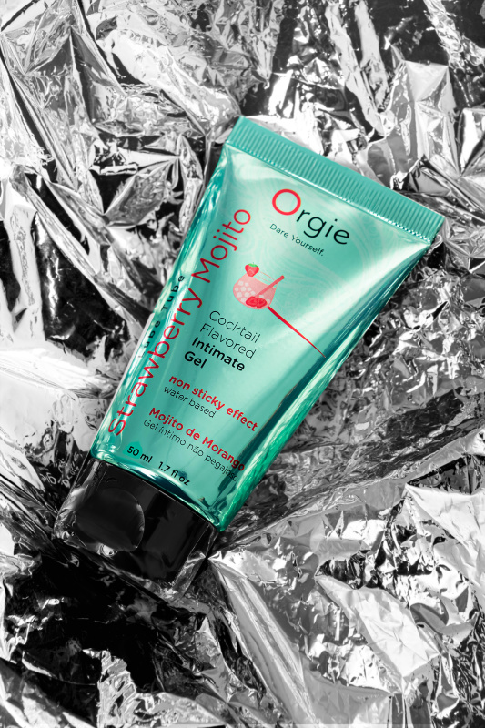 Изображение Orgie, Португалия Интимный гель ORGIE Lube Tube Strawberry Mojito на водной основе, со вкусом клубничного мохито,50 мл
