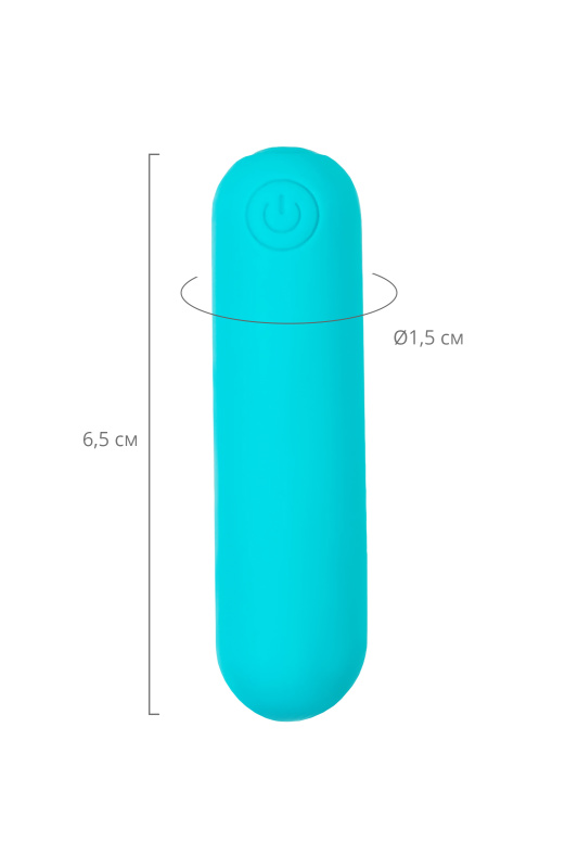 Изображение  Вибропуля A-Toys by TOYFA TNIM, силикон, голубой, 6,5 см