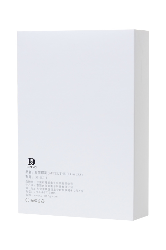 Изображение D-Peng, Китай Анальная втулка After the Flowers D-PENG, силикон, черный, 11,5  см