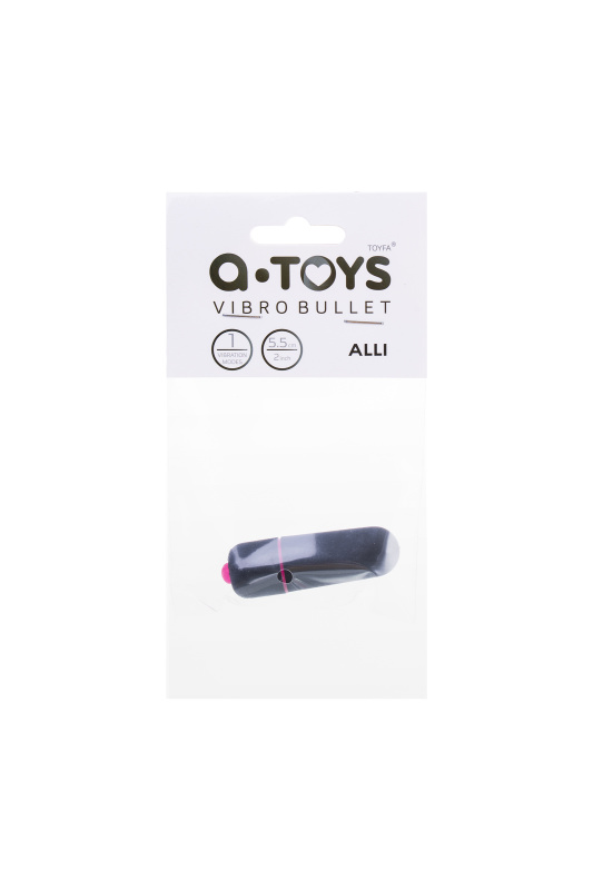 Фото A-toys by TOYFA Вибропуля A-Toys by TOYFA Alli ABS пластик, черный, 5,5 см, Ø 1,7 см.