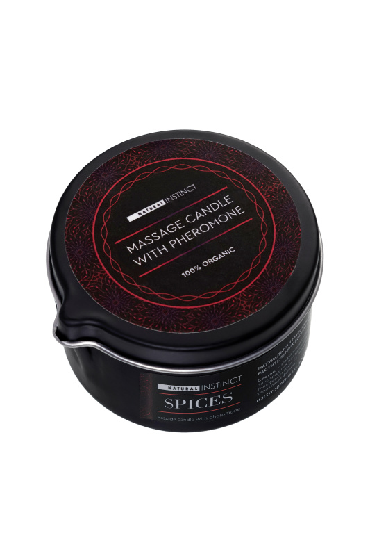 Фото Natural Instinct, Россия Массажная свеча ароматическая с феромонами  Natural Instinct , SPICES 70 ml