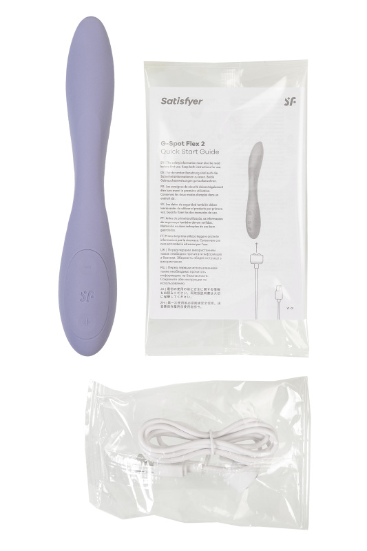 Фото Satisfyer, Германия Стимулятор точки G с фиксацией формы Satisfyer G-Spot Flex 2, сиреневый, 19,5 см
