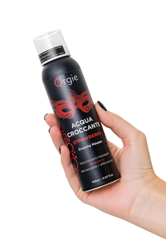 Фото Orgie, Португалия Шипучая пена для массажа Orgie Acqua Croccante, клубника (Strawberry), 150 мл