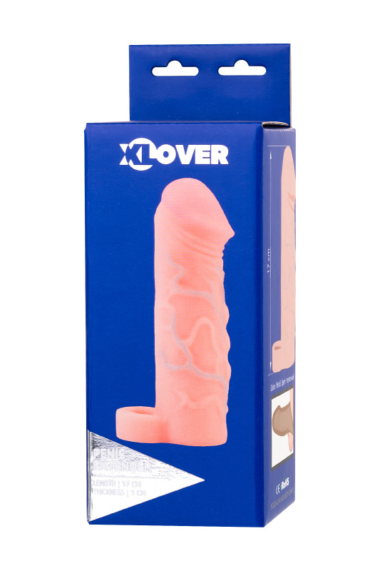 Фото XLover by TOYFA Насадка XLover by TOYFA Increase+ для увеличения размера, с кольцом, TPR, телесный, 17 см