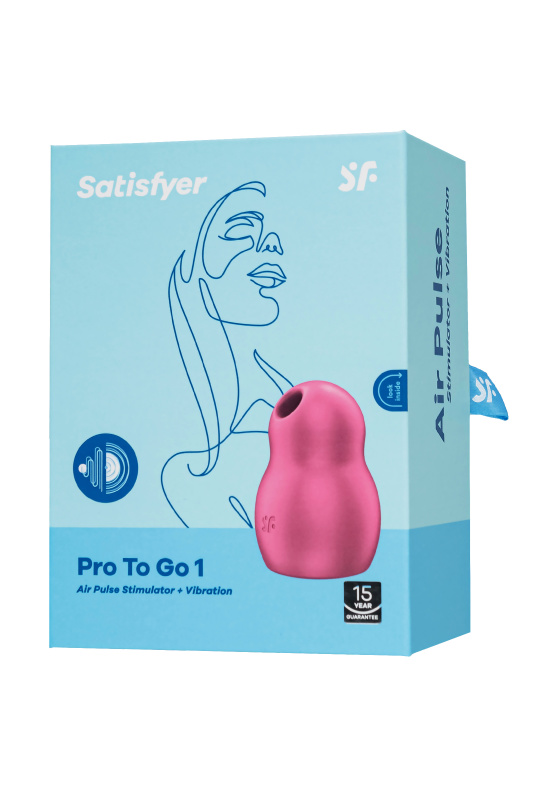 Satisfyer, Германия Вакуумный стимулятор клитора с вибрацией Satisfyer Pro To Go 1, красный, 9 см — купить в Минске Изображение Satisfyer, Германия Вакуумный стимулятор клитора с вибрацией Satisfyer Pro To Go 1, красный, 9 см