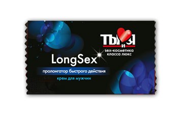 Изображение Биоритм, Россия Крем-пролонгатор LongSex для мужчин,1,5 г, 20 шт. в упаковке
