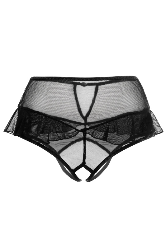 Изображение Erolanta Lingerie Эротические трусики с высокой посадкой Erolanta Lana, черный (54-56)