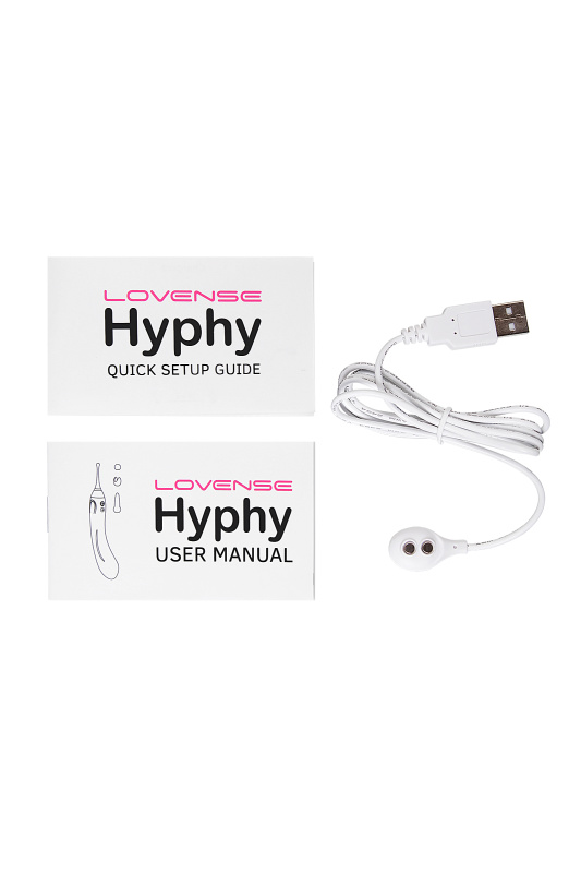 Lovense, США Двусторонний вибратор LOVENSE Hyphy с клиторальным стимулятором, силикон, фиолетовый, 21,6 см — купить в Минске Изображение Lovense, США Двусторонний вибратор LOVENSE Hyphy с клиторальным стимулятором, силикон, фиолетовый, 21,6 см