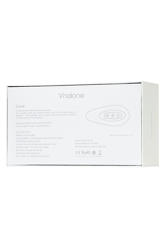 Фото Nalone Вибромассажер Nalone Curve, силикон, розовый, 11,5 см