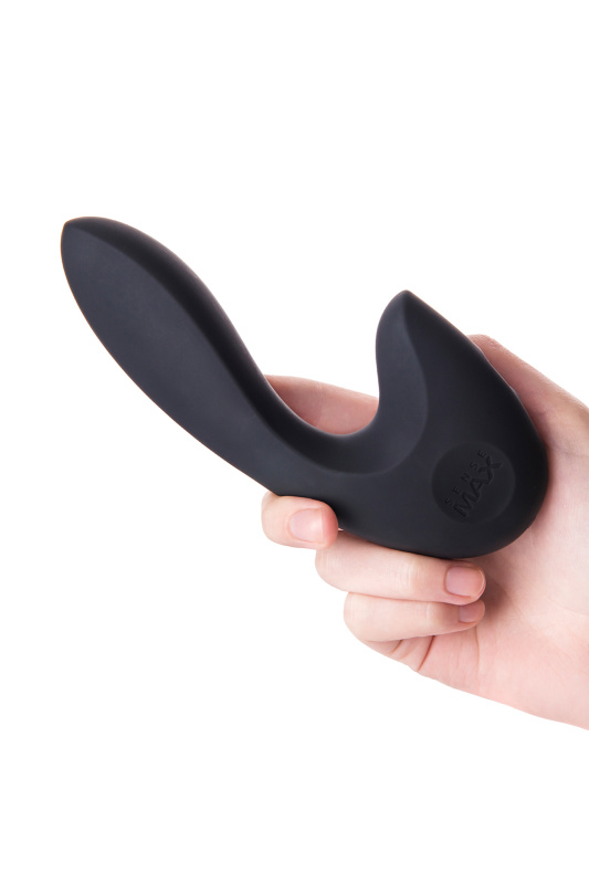 Изображение SenseMax Technology Ltd. Нереалистичный вибратор Sense Max  , Силикон, Чёрный,16 см