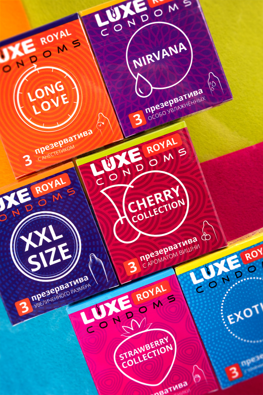 Изображение Luxe Презервативы Luxe, royal, long love, 18 см, 5,2 см, 3 шт.