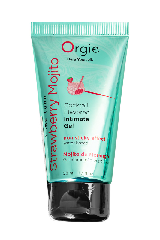 Изображение Orgie, Португалия Интимный гель ORGIE Lube Tube Strawberry Mojito на водной основе, со вкусом клубничного мохито,50 мл