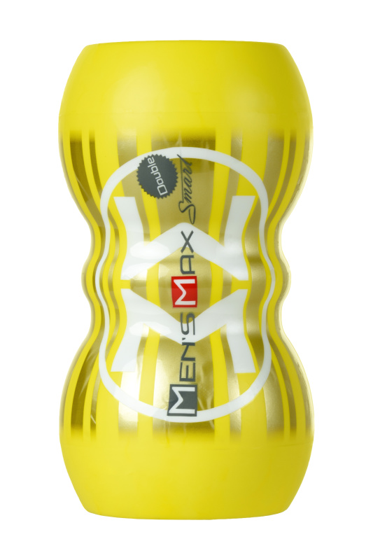 MensMax Мастурбатор нереалистичный MensMax Smart Doubble, TPE, желтый, 14,5 см — купить в Минске Фото MensMax Мастурбатор нереалистичный MensMax Smart Doubble, TPE, желтый, 14,5 см